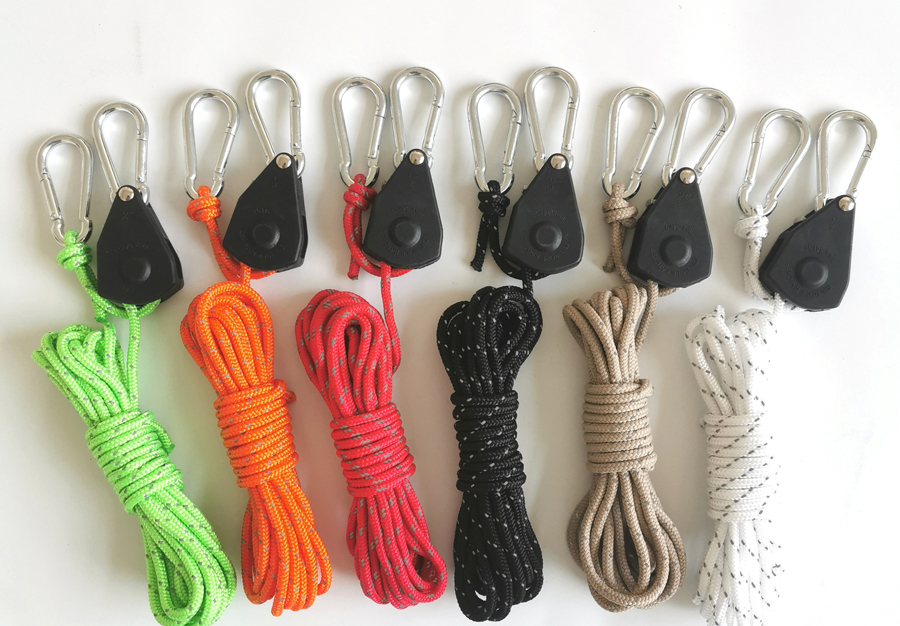 户外露营用品防风风绳加粗固定反光绳天幕防风绳滑轮调节器升降绳